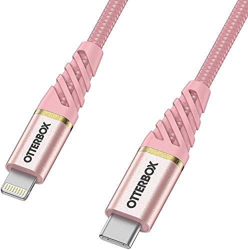 OtterBox Premium - Lightning cable - Lightning male to USB-C male - 1 m - shimmer rose pink - Power Delivery support - for Apple iPad/iPhone/iPod (Lightning)