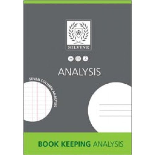 Best Value Silvine Book Keeping Notebook Analysis 32 Pages 7 Column A4 Ref SJA4A [Pack of 6]