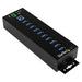 StarTech.com 10-Port Industrial USB 3.0 Hub with External Power Adapter - ESD & 350W Surge Protection (HB30A10AME)