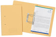 Best Value Exacompta Spiral Files, 285 gsm, Foolscap - Yellow, Pack of 25