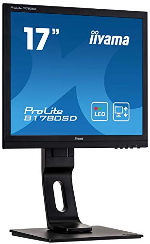 Iiyama ProLite B1780SD-B1 17" LED 5:4 Black, Height Adjustable TN, 5ms, 1 x VGA, 1 x DVI-D, Pivot, Swivel, Tilt, Speakers