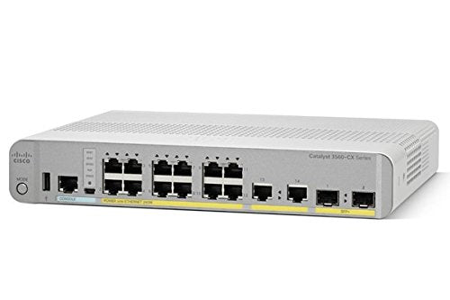 Cisco Catalyst 3560CX-12PD-S - Switch - Managed - 12 x 10/100/1000 (PoE+) + 2 x combo SFP+ - desktop, rack-mountable, DIN rail mountable, wall-mountable - PoE+ (240 W)