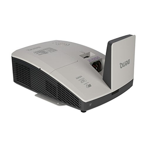 MX854UST DLP, XGA, UST Ultra Short-throw(Mirror-type) Projector, Throw Ratio: 0.43, Brightness: 3500 AL, High contrast ratio 10000:1, Vertical lens shift, HDMI 1.4a x2, Networking control (RJ45), Noise level: 29db(Eco mode), 6000 hrs lamp life (Smart Eco Mode),SmartEco, Computer in x 2, Monitor out, Audio out, 10W speaker x2, USB power supply (to PT02/PT12), 5 kg, Wall mount included, Optional interactive kit(PW01U & PT02/PT12)