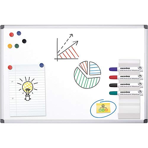 Best Value Niceday Office Depot Standard Magnetic Lacquered Steel Whiteboard 60 x 45 cm