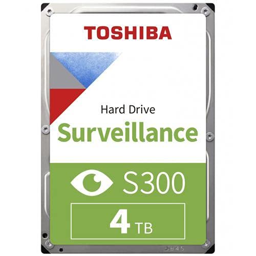 Toshiba S300 Surveillance - Hard drive - 4 TB - internal - 3.5" - SATA 6Gb/s - 5400 rpm - buffer: 128 MB