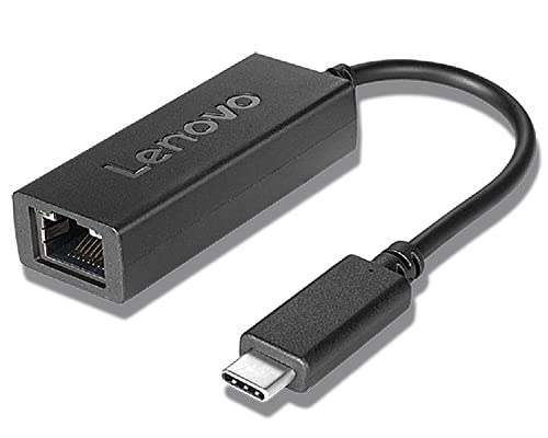 Lenovo USB-C to Ethernet Adapter - Network adapter - USB-C - Gigabit Ethernet x 1 - for ThinkCentre M90, ThinkPad E14 Gen 3, L14 Gen 2, L15 Gen 2, P14s Gen 2, V50t Gen 2 13