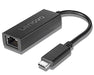 Lenovo USB-C to Ethernet Adapter - Network adapter - USB-C - Gigabit Ethernet x 1 - for ThinkCentre M90, ThinkPad E14 Gen 3, L14 Gen 2, L15 Gen 2, P14s Gen 2, V50t Gen 2 13