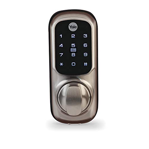 Yale Keyless Connected - Door lock - electronic, key-card - smart lock - touch keypad - RFID - satin nickel