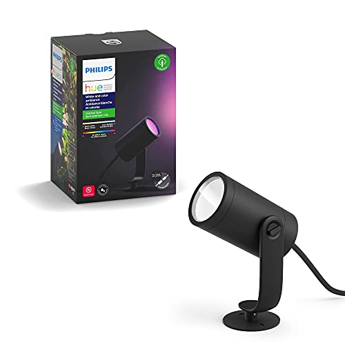 Philips Hue White and Color Ambiance Lily - Spot light - LED - 8 W - 16 million colours - 2200-6500 K - black, matte chrome