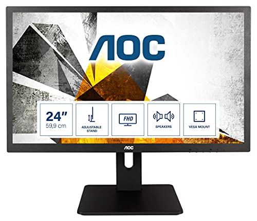 AOC Pro-line E2475PWJ - LED monitor - 23.6" - 1920 x 1080 Full HD (1080p) @ 60 Hz - 250 cd/m - 1000:1 - 2 ms - HDMI, DVI, VGA - speakers