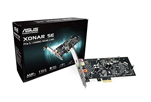 ASUS XONAR SE - Sound card - 24-bit - 192 kHz - 116 dB SNR - 5.1 - PCIe - CM6620A - low profile