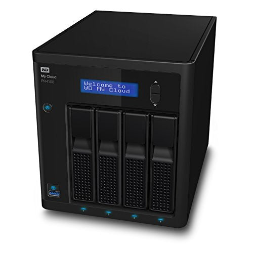 WD My Cloud PR4100 WDBNFA0080KBK - NAS server - 4 bays - 8 TB - HDD 2 TB x 4 - RAID 0, 1, 5, 10, JBOD - RAM 4 GB - Gigabit Ethernet