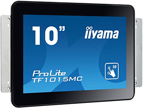 iiyama ProLite TF1015MC-B2 - LED monitor - 10.1" - open frame - touchscreen - 1280 x 800 720p @ 60 Hz - VA - 500 cd/m - 1300:1 - 25 ms - HDMI, VGA, DisplayPort - black