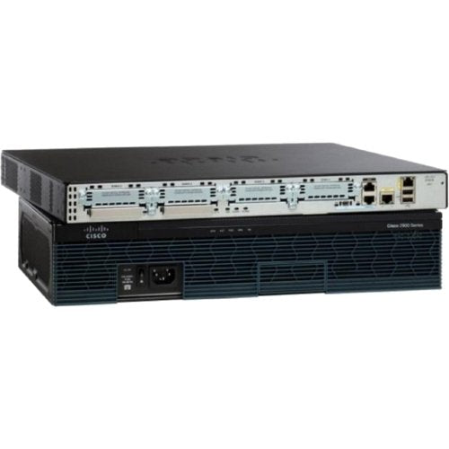 Cisco 2911 Voice Bundle - Router - voice / fax module - GigE - WAN ports: 3 - rack-mountable, wall-mountable - refurbished