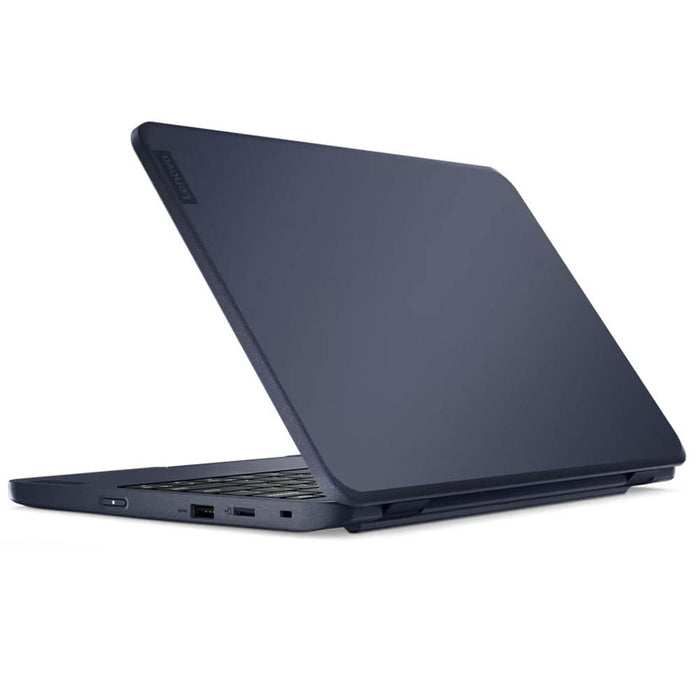 Lenovo 100w Gen 3 82HY - 180-degree hinge design - AMD 3000 Series 3015e / 1.2 GHz - Win 11 SE - Radeon Graphics - 4 GB RAM - 128 GB eMMC eMMC 5.01 - 11.6" TN 1366 x 768 (HD) - Wi-Fi 5 - abyss blue - kbd: UK