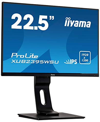 iiyama ProLite XUB2395WSU-B1 - LED monitor - 22.5" - 1920 x 1200 WUXGA @ 75 Hz - IPS - 250 cd/m - 1000:1 - 4 ms - HDMI, VGA, DisplayPort - speakers - black