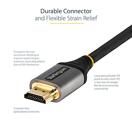 StarTech 1m Ultra High Speed Certified 4K 8K HDMI 2.1 Cable