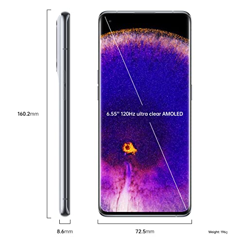 OPPO Find X5 6.55 Inch 5G Dual SIM Android 12 Qualcomm Snapdragon 888 8GB 256GB 4800 mAh White Smartphone