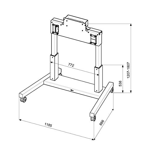 7327124 Motorised large display trolley