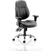 Storm Chair Black Soft Bonded Leather With Arms OP000129