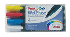 Best Value Pentel Wet Erase Chalk Marker Jumbo Tip - Multi-colour (Pack of 4)