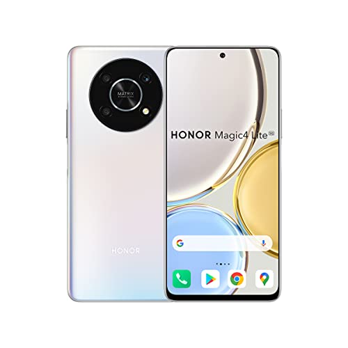 Honor Magic 4 Lite 6.81 Inch 5G Qualcomm Snapdragon 695 Android 11 USB C 6GB 128GB 4800 mAh Titanium Silver Smartphone