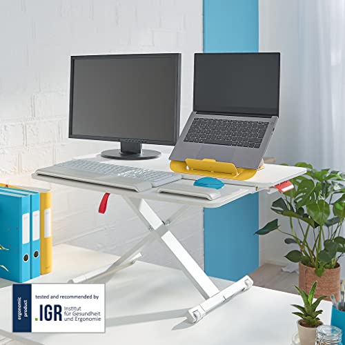 Leitz Ergo Cosy Standing Desk Converter with Sliding Tray 65320085