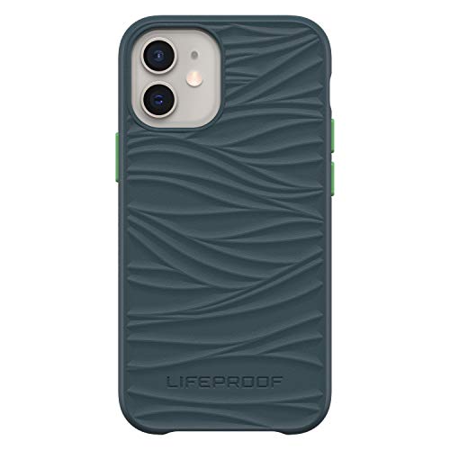 LifeProof WAKE - Back cover for mobile phone - ocean-based recycled plastic - neptune - ultra thin with mellow wave pattern - for Apple iPhone 12 mini