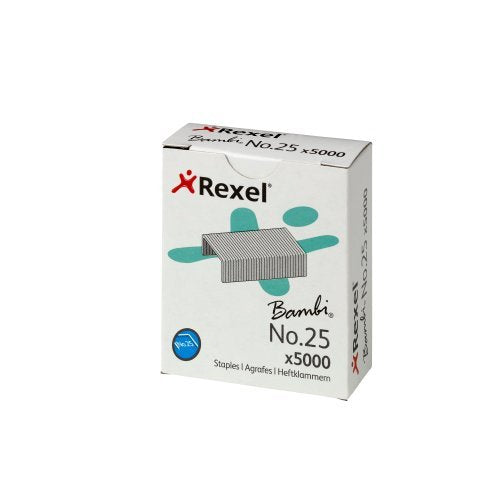 Best Value Rexel No. 25 4mm Staples 10 Sheet Capacity (Pack of 5000)