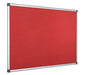 Best Value Bi-Office Notice Board Maya, Red Felt, Aluminium Frame, 120 x 90 cm