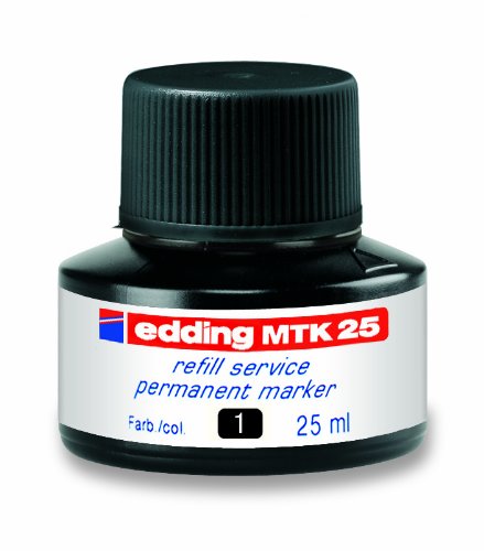 Best Value Edding 25Refill Service MTK, Refill Ink for Edding Permanentm. 25ml Black