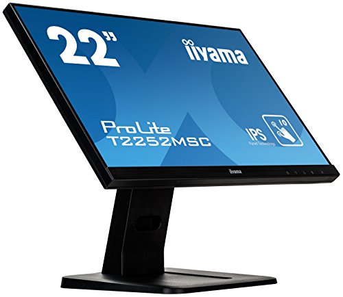 iiyama ProLite T2252MSC-B1 - LED monitor - 22" (21.5" viewable) - touchscreen - 1920 x 1080 Full HD (1080p) @ 60 Hz - IPS - 250 cd/m - 1000:1 - 7 ms - HDMI, VGA, DisplayPort - speakers - black