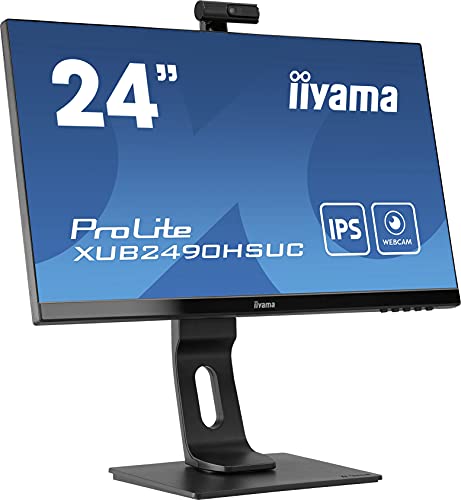 iiyama ProLite XUB2490HSUC-B1 - LED monitor - 24" (23.8" viewable) - 1920 x 1080 Full HD (1080p) @ 60 Hz - IPS - 250 cd/m - 1000:1 - 4 ms - HDMI, VGA, DisplayPort - speakers - black