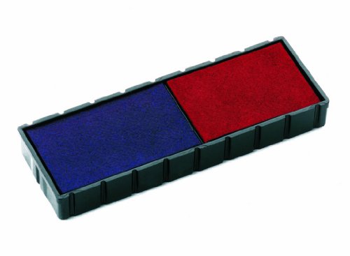 Best Value Colop E/12/2 Stamp Pads for S120/WD Blue/Red Ref E/12/2 [Pack of 2]