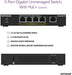 NETGEAR GS305PP - Switch - unmanaged - 5 x 10/100/1000 (4 PoE) - desktop, wall-mountable - PoE (83 W) - DC power