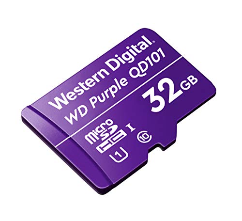 WD Purple SC QD101 WDD032G1P0C - Flash memory card - 32 GB - UHS-I U1 / Class10 - microSDHC - purple