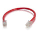 C2G Cat5e Non-Booted Unshielded (UTP) Network Patch Cable - Patch cable - RJ-45 (M) to RJ-45 (M) - 1.5 m - UTP - CAT 5e - stranded, uniboot - red