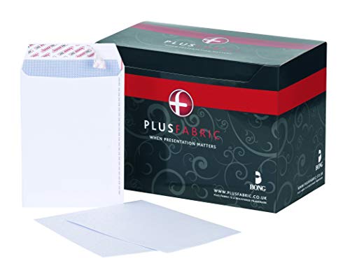 Best Value Plus Fabric C5 White Pocket Peel And Seal Envelope with Powertac And Easy Open, 120 gsm, Pack of 500