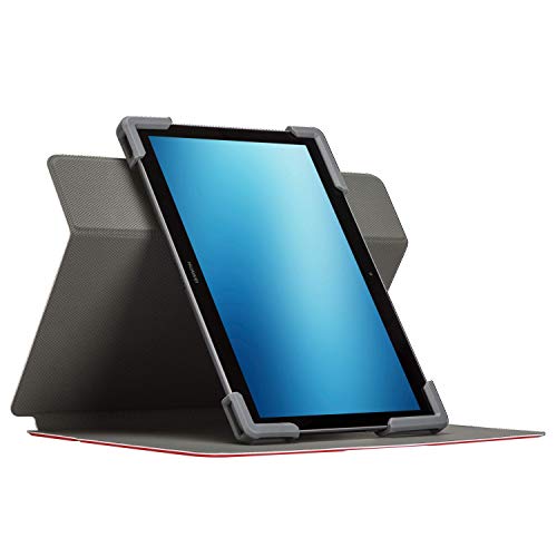 Targus Safe Fit Universal 360? Rotating - Flip cover for tablet - polyurethane - red - 9" - 10.5"