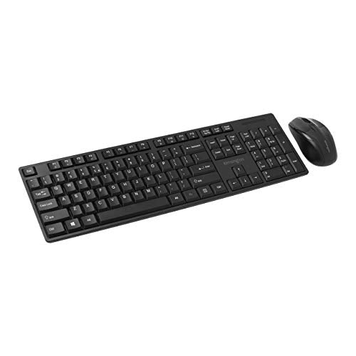 Kensington Pro Fit Low-Profile Desktop Set - Keyboard and mouse set - wireless - 2.4 GHz - UK