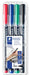 Best Value Staedtler 317 WP4 Lumocolor Universal Permanent Medium Pens - Assorted Colours