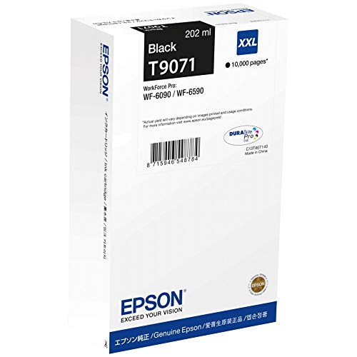 Epson T9071 - 202 ml - XXL size - black - original - ink cartridge - for WorkForce Pro WF-6090, WF-6590