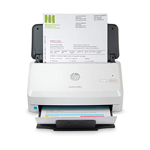 HP Scanjet Pro 2000 s2 Sheet-feed - Document scanner - Duplex - 216 x 3100 mm - 600 dpi x 600 dpi - up to 35 ppm (mono) - ADF (50 sheets) - up to 3500 scans per day - USB 3.0