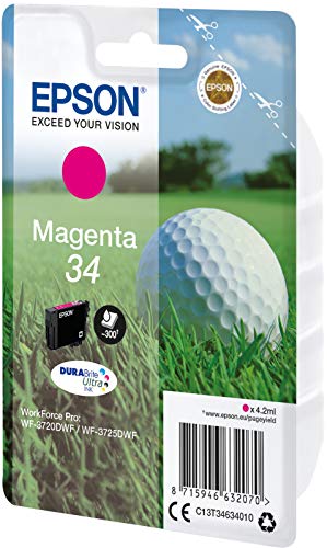 Epson 34 - 4.2 ml - magenta - original - ink cartridge - for WorkForce Pro WF-3720, WF-3720DWF, WF-3725DWF