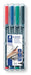 Best Value Staedtler 318 WP4 Lumocolor Universal Permanent Fine Pens - Assorted Colours