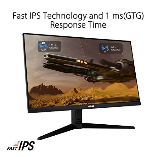 ASUS TUF Gaming VG32AQL1A - LED monitor - gaming - 31.5" - 2560 x 1440 QHD @ 170 Hz - IPS - 400 cd/mâ‰¤ - 1000:1 - DisplayHDR 400 - 1 ms - 2xHDMI, DisplayPort - speakers