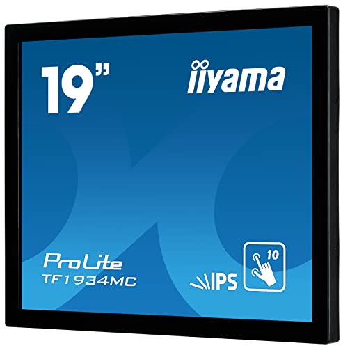 iiyama ProLite TF1934MC-B7X - LED monitor - 19" - open frame - touchscreen - 1280 x 1024 - IPS - 350 cd/m² - 1000:1 - 14 ms - HDMI, VGA, DisplayPort - black