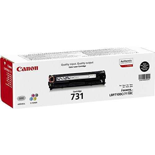 Canon 731 BK - 6272B002 - 1 x Black - Toner Cartridge - For iSENSYS LBP7100Cn,LBP7110Cw,MF8230Cn,MF8280Cw