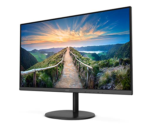 AOC Q27V4EA - LED monitor - 27" - 2560 x 1440 QHD @ 75 Hz - IPS - 250 cd/m - 1000:1 - 4 ms - HDMI, DisplayPort - speakers - black