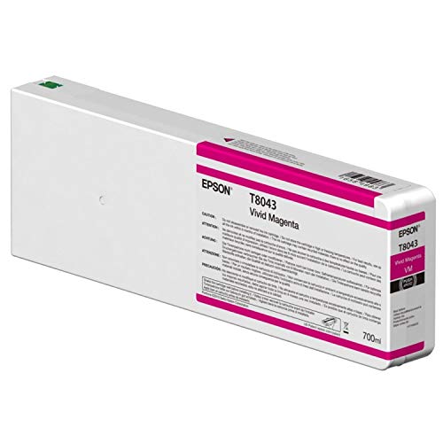 Epson T8043 - 700 ml - vivid magenta - original - ink cartridge - for SureColor SC-P6000, SC-P7000, SC-P7000V, SC-P8000, SC-P9000, SC-P9000V